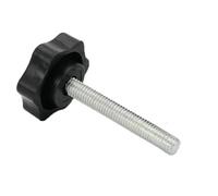 1/3/5 Uds M4 M5 M6 M8 M10 M12 Tornillos De Mango Cabeza Goma Flor Ciruelo En Forma Estrella Plástico Mano(40mm,M8(Head 32)-3pcs)