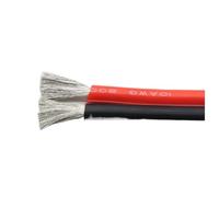 1/3/5m 30 28 26 24 22 20 18 16 14 12 10 8AWG 2 Pines Rojo Negro Cable De Silicona Suave Cables Flexibles Cobre Alta Temperatura(2Pins Black-Red 5m,20AWG)