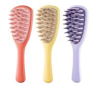 1/3 Cepillo De Champú Cepillo Limpiador Para Cuero Cabello, Cepillo Limpiador Contra La Caspa | Masajeador De De Mango Largo, Cepillo De , Fuera De Cuidado Capilar, Exfoliante