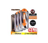 1-3 piezas de vidrio templado 8K sin polvo compatible con iPhone 13 14 16 15 11 12 Pro Max Mini Plus X XR XS Protector de pantalla de privacidad