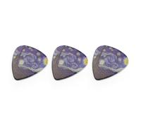 1/3 púas de guitarra únicas con diseño artístico de cielo de estrella para bajo, ukelele, accesorios de instrumentos, guitarra, musical, acústica