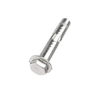 1-3 Uds M6 ~ M12 Tornillo De Expansión Hexagonal Externo 304 A2-70 Manga Acero Inoxidable Ancla Hormigón Perno Tensión Incorporado(100mm,M12-1pcs)