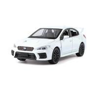 1 30 para Subaru WRX STI Coche de Carreras Modelo de Coche de aleación Juguete de colección 6 Pulgadas Escritorio Decorativo Niño Regalo conmemorativo(White)