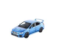 1 30 para Subaru WRX STI Coche de Carreras Modelo de Coche de aleación Juguete de colección 6 Pulgadas Escritorio Decorativo Niño Regalo conmemorativo(Blue)