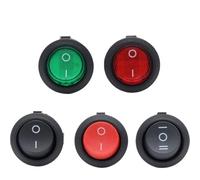 1~300 Uds KCD1 interruptor basculante 2/3Pin ON-OFF-ON 2/3 posición 6A/250VAC 10A/125VAC SPST 23mm interruptores de botón(Green,20 pieces)