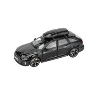1:32 Apto para Audi RS6 Modelo de Coche Juguete con Sonido, luz y Puertas Que se Pueden Abrir, vehículo aleación fundida a presión, no Incluye Pilas(Black)