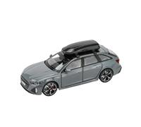 1:32 Apto para Audi RS6 Modelo de Coche Juguete con Sonido, luz y Puertas Que se Pueden Abrir, vehículo aleación fundida a presión, no Incluye Pilas(Grey)