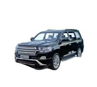 1:32 Apto para Toyota para Land Cruiser con Puertas Que se Pueden Abrir, Sonido y luz, Modelo de Juguete extraíble, no Incluye Pilas(Black)