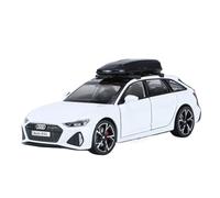 1 32 Audi RS6 Avant Aleación Station Wagon Modelo De Coche Diecast Metal Deportes Modelo De Coche Adornos De Exhibición Mini Modelo Vehicular(White)