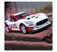 1 32 for Maserati GT4 Le Mans Aleación Zinc Modelo Carreras Regalo Juguete Extraíble Miniaturas De Automoción(White)