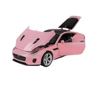 1:32 Jaguar F-Type Coupé Modelo De Coche De Aleación Diecast Vehículos Metal Sonido Y Luz Juguete Exquisita Artesanía Decoración(Pink)