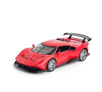 1/32 para Ferrari P80C Concept Alta Simulación Super Coche Modelo Metal Fundido A Presión Decoraciones De Juguete(Rojo)