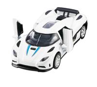 1:32 para Koenigsegg Agera, simulación de Coche Deportivo, Modelo de Metal, luz de Sonido para Coche, Modelo de Coche extraíble(E)