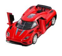 1:32 para Koenigsegg Agera, simulación de Coche Deportivo, Modelo de Metal, luz de Sonido para Coche, Modelo de Coche extraíble(A)