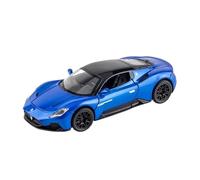 1:32 para Maserati MC20 Coupe Aleación Coche Metal Miniatura Fundido Presión Luz con Sonido Coche Juguete Colección Adornos No Control Remoto Modelos(Azul)
