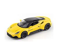 1/32 para Maserati MC20 Modelo De Coche Deportivo De Metal Fundido Presión Decoraciones De Juguete De Simulación De Lujo(Yellow)