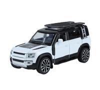 1/32 para Range Rover para Defender SUV Fundido de aleación de metal Vehículos todoterreno Modelo coche Sonido y luz Batería no incluida (White)