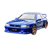 1 32 para Subaru Impreza STI WRX Coche De Aleación con Sonido Y Luz, Juguetes Coleccionables para Niños No Control Remoto Modelos(Azul)