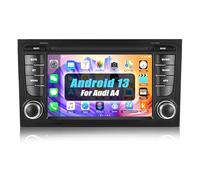 [1+32G] SIXWIN Android 13 Radio Coche para Audi A4 B6 S4 RS4, 7 Pulgadas Pantalla Táctil con WiFi/GPS/Bluetooth/USB/FM/MirrorLink