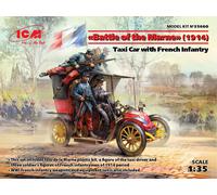 1:35 ICM KIT Battle Of The Marne 1914Taxi Car With French Infantry Kit ICM35660