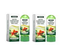 1 35 tabletas) Tableta de agua para purificación rápida del agua, suministros de pescado, tabletas de pescado, limpieza de acuarios, tabletas de purificación natural, potente purificador para