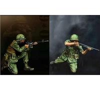 1/35 )Vietnam War American Soldier Resin Model Kit Unpainted and Unassembled Miniature Resin Model Parts // oj7m-5