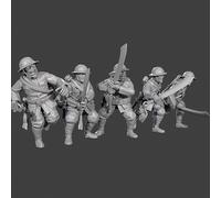 1/35 WWII Chinese Soldier Resin Soldier Model Kit Modelo de Resina sin Pintar y sin Montar (5 Figuras) // g8X2z2