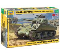 1:35 Zvezda M4 A2 Sherman Kit ZS3702 Modellino