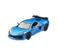 1:36 para Chevrolet Corvette Z06 Simulación Modelo De Coche De Aleación Colección Adorno Decoración Miniaturas De Automoción(Blue)