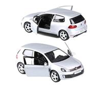 1:36 para Golf 6 GTI Simulación Aleación Modelo De Coche Colección Adorno Decoración Miniaturas De Automoción(Silver)