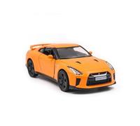 1:36 para Nissan GTR R35 Super Coche simulación Diecast vehículos de Juguete Ciudad aleación modelismo Regalos No Control Remoto Modelos(Yellow)