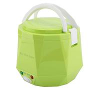 1.3L 12V 100W Olla arrocera eléctrica Caja Mini USB Olla arrocera Extraíble de grado alimenticio Doble hebilla de seguridad Cocine arroz Para uso de automóviles (Green)