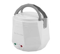 1.3L 24v 180w Fiambrera eléctrica de Camión, Olla arrocera eléctrica Doble hebilla de seguridad Calentadora Almuerzo Eléctrica (White)