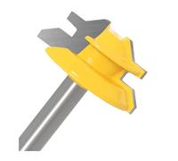 1/3Pc 8MM 45 grados bloqueo broca for ranuradora de inglete cortador de fresado de espiga herramienta de carpintería for herramientas de madera(1PCS 8X34.9mm)