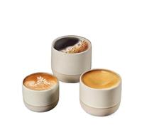 1/3pc Ceramic Coffee Cup Handmade Round Tea para Cafe(3pc-mix)