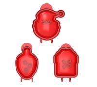 1/3pcs Handkuchenform Set Set Kuchen Hersteller Weihnachten Weihnachtsastenform Teig Press Taschenformen Backvorrichtungen Weihnachtskuchenform Backwerkzeug Backdosen