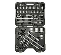 1/4 + 1/2 + 3/4" Steckschlüssel-Garnitur | Profikoffer | CrV | No.3980 | GIANT | WGB