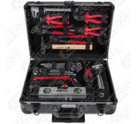 1/4" + 1/2" Set, 130-tlg. Maleta de Aluminio Herramienta 911.0630