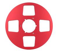 1/4 10.5 pulgadas de cinta vacía de 4 orificios de aleación de aluminio de aluminio abertura de sonido de sonido para reproductor de cinta aplicabilidad universal (Rojo)