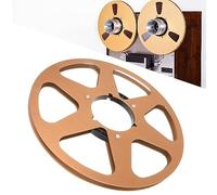1/4 10.5 Pulgadas Nab Take Up Reel to Reel Tape, Open Reel AudioTakeup Reel para Studer, Vacío Aluminio Grabación Tape Reel to Reel Recorder Accesorio para Nab (Oro)
