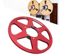 1/4 10.5 Pulgadas Nab Take Up Reel to Reel Tape, Open Reel AudioTakeup Reel para Studer, Vacío Aluminio Grabación Tape Reel to Reel Recorder Accesorio para Nab (Rojo)