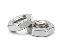 1/4-20 28 5/16-18 24 3/8-16 24 7/16-14 20 1/2-20 9/16 5/8 Tuerca delgada hexagonal de rosca fina gruesa de acero inoxidable 304 de EE. UU.(UNC1/4-20 * 10PCS)