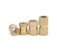 1/4-20 Heat Set Insert Nuts Threaded Inserts Brass
