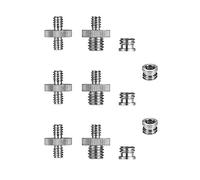 1/4 20 y 3/8 16 Tornillo Roscado Adaptador de Montaje Reductor Buje Convertidor para Trípode Cámara Monopod Ballhead Soporte Luz