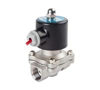 1/4" 3/8" 1/2" 3/4" 1" 1-1/2" BSP Female 12V 24V 110V 220V 304 Stainless Electric Solenoid Valve Normally Closed Pneumatic(1-1/4",BSPT FEMALE_DC24V)