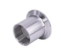 1/4 "3/8" 1/2 "3/4" 1 "2" 3 "BSPT hembra x 0,5" 1,5 "2" 2,5 "Tri abrazadera conector de instalación de tuberías SUS316 cerveza casera sanitaria inoxidable(K64mm OD,316L FEMALE_1-1/2")