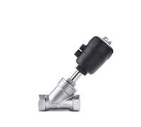 1/4 "3/8" 1/2 "3/4" 1 "-2" BSPT hembra en forma de Y 304 316 válvula de asiento en ángulo accionada neumática de acero inoxidable vapor Gas aceite agua(Bspt Ss316l-c-close,DN50 Actuator-80mm)