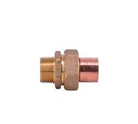1/4 "3/8" 1/2 "3/4" 1 "-4" macho conector de copa soldadura latón a cobre acoplador ajuste plomería alimentación final for aire acondicionado(12mm To 3l8 BSP Male)