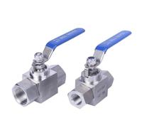 1/4" 3/8" 1/2" 3/4" 1" BSPP NPT Female 304 Stainless Steel Shut Off Ball Valve High Pressure 320 Bar Water Gas Oil(3/8",NPT Female)