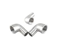 1/4 "3/8" 1/2 "3/4" 1 "BSPT hembra X 15mm20mm25mm32mm espiga for manguera codo de cola de manguera conector de 90 grados acero inoxidable SS304(DN32 x Barb 40mm)